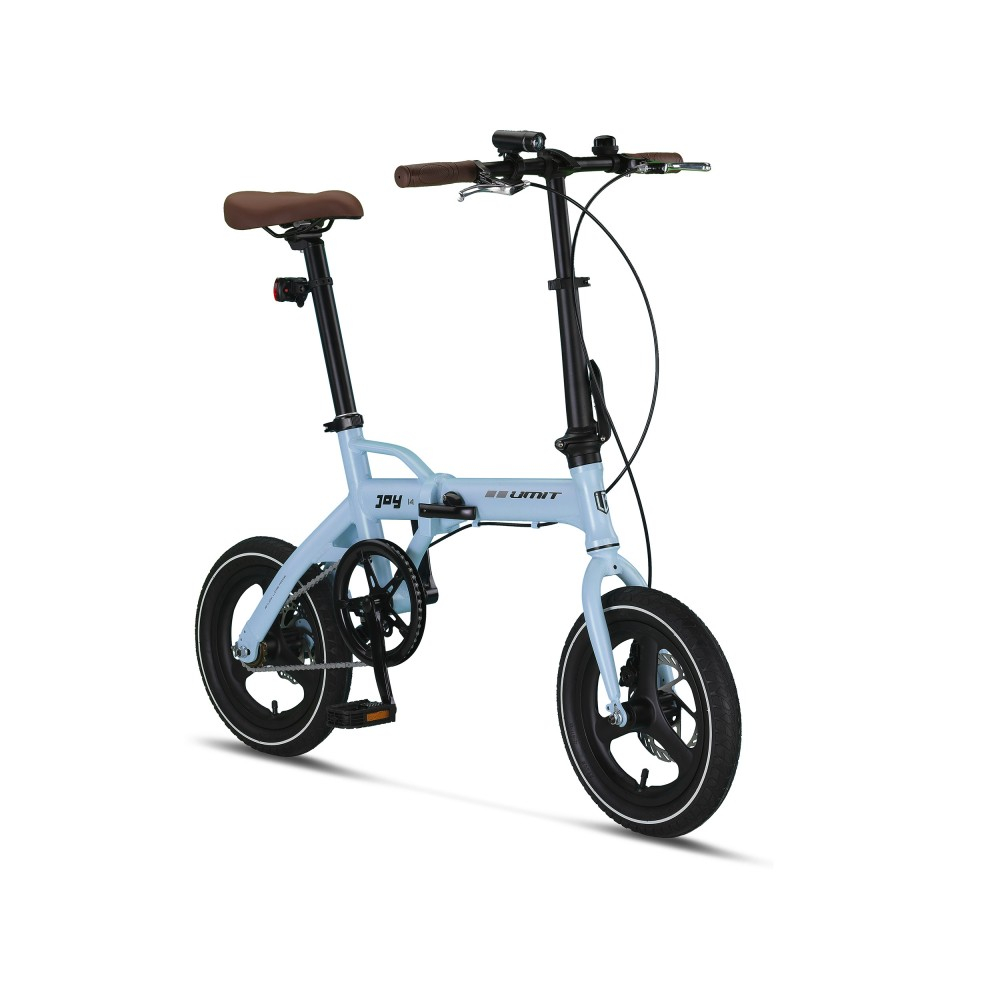 Bicicleta Joy 2D, pliabila cadru aluminiu, roata 14", frana pe disc, culoare albastru [3]