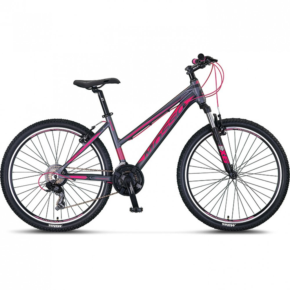 Bicicleta Mosso Wildfire V Lady, roata 26  , cadru din aluminiu, culoare gri roz