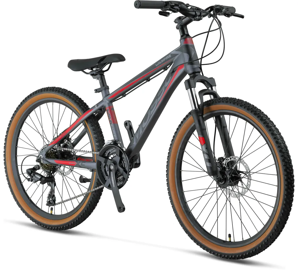 Bicicleta Mosso Wildfire V roata 24", cadru din aluminiu, culoare gri [2]