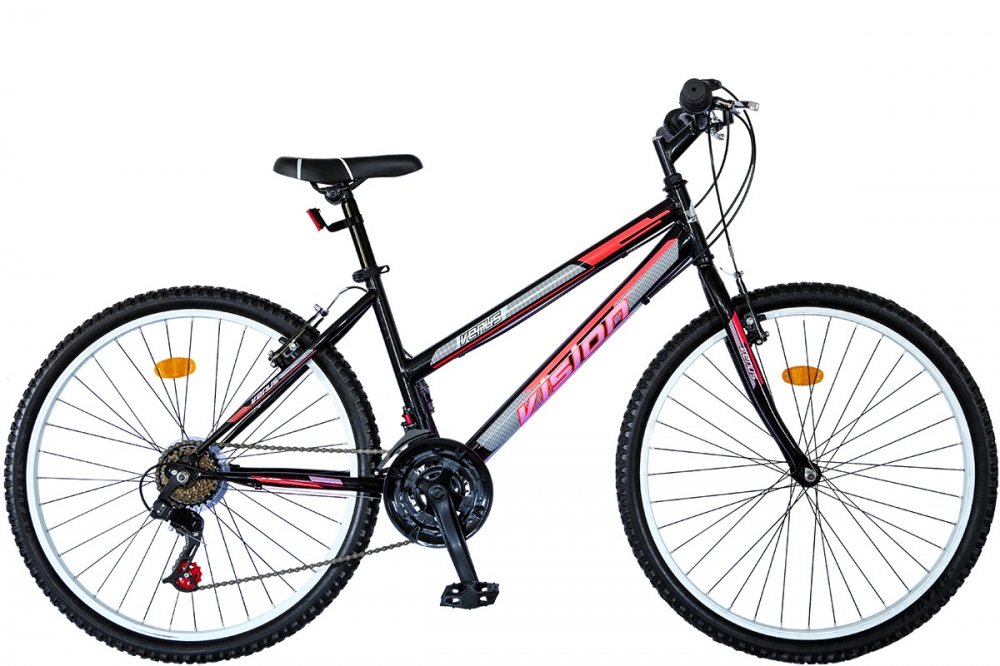 Bicicleta MTB Dame Vision Venus Culoare Negru Roz , Roata 26 Otel