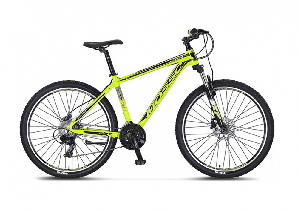 Bicicleta MTB Mosso Wildfire M Hidraulic, roata 27.5  , cadru 16  , culoare lime negru, cadru din aluminiu