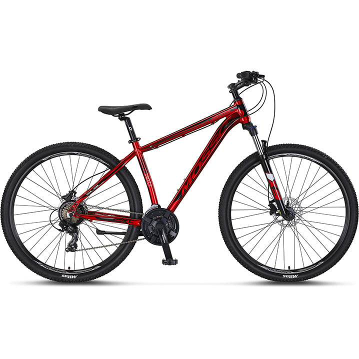 Bicicleta MTB Mosso Wildfire M Hidraulic, roata 29  , cadru 20  , culoare rosu negru, cadru din aluminiu