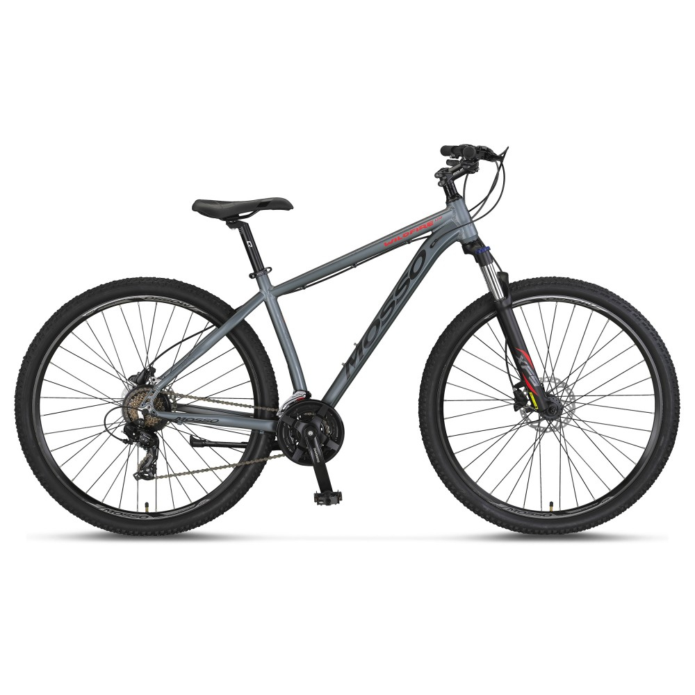 Bicicleta MTB Mosso Wildfire Man Hidraulic, roata 27.5  , cadru 16   din aluminiu, culoare gri inchis
