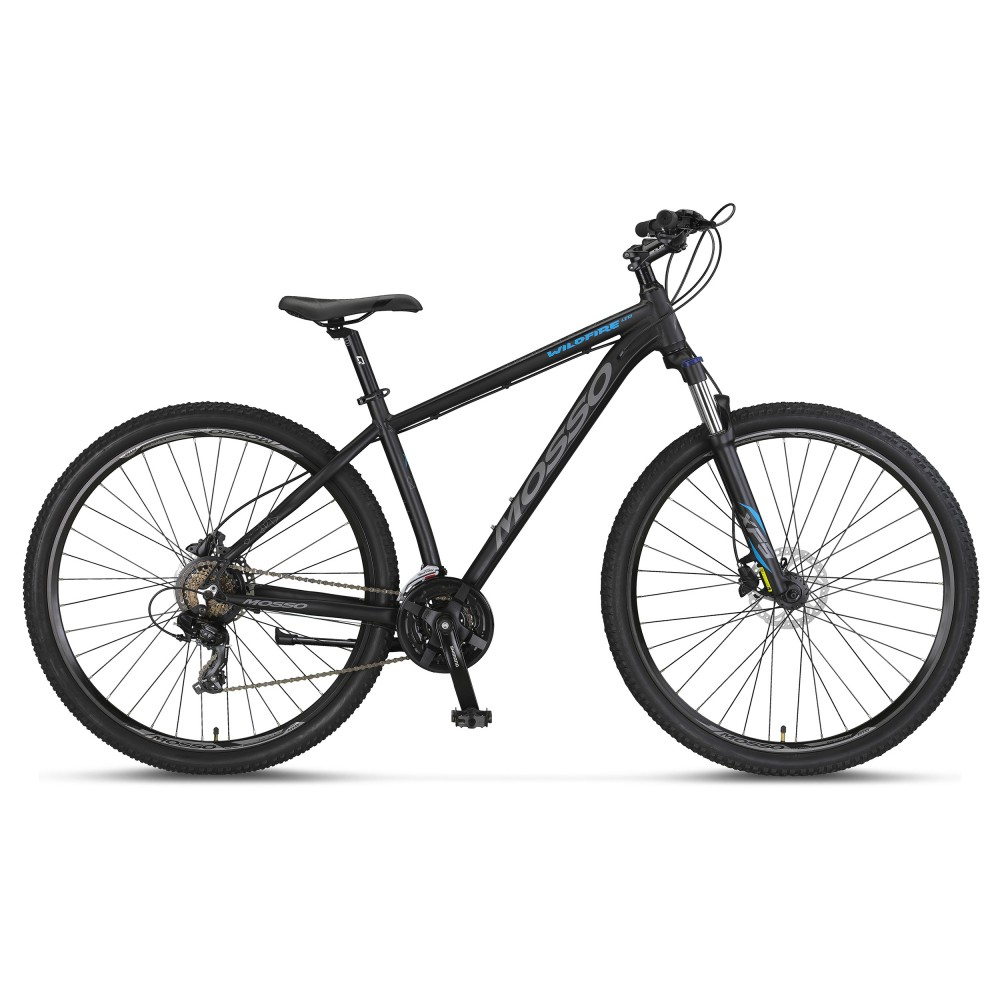 Bicicleta MTB Mosso Wildfire Man Hidraulic, roata 27.5", cadru 18" din aluminiu, culoare negru/albastru [2]