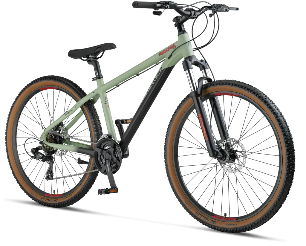 Bicicleta MTB Mosso Wildfire Man Hidraulic, roata 27.5", cadru 18" din aluminiu, culoare verde mat [2]