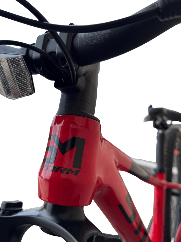 Bicicleta MTB Storm Raptor 1.0, 27.5 Inch, Cadru 13, Frane Hidraulice, Rosu/Negru [6]