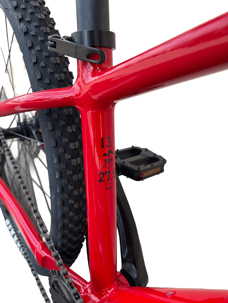 Bicicleta MTB Storm Raptor 1.0, 27.5 Inch, Cadru 13, Frane Hidraulice, Rosu/Negru [3]