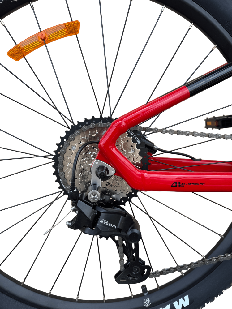 Bicicleta MTB Storm Raptor 1.0, 27.5 Inch, Cadru 13, Frane Hidraulice, Rosu/Negru [4]