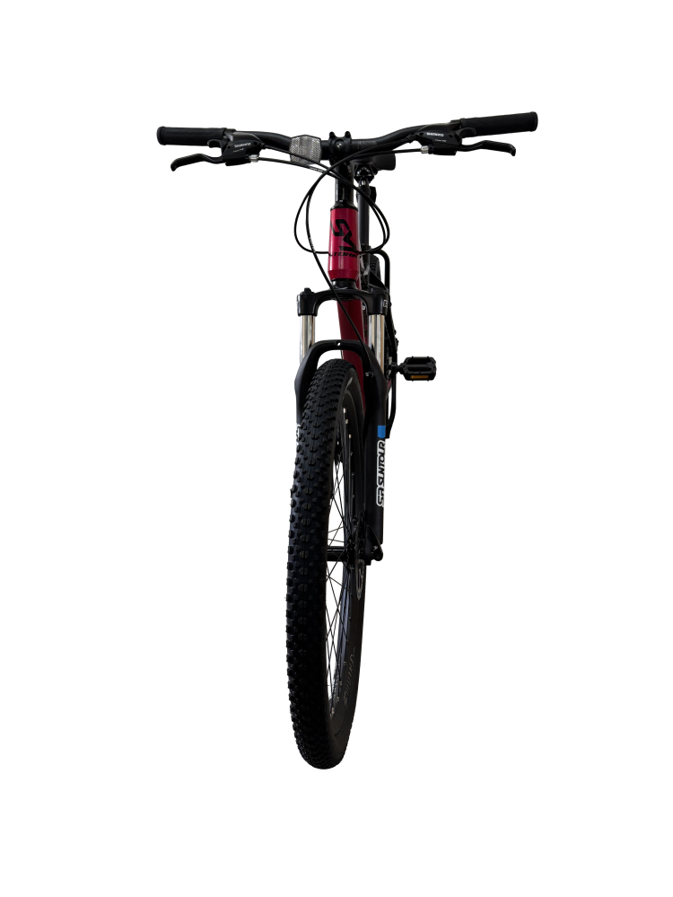 Bicicleta MTB Storm Shark Lady 1.0, 27.5 Inch, Cadru 19, 2D Frane pe Disc, Rosu/Negru [5]