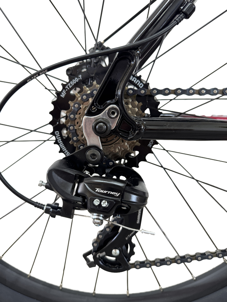 Bicicleta MTB Storm Shark Lady 1.0, 27.5 Inch, Cadru 19, 2D Frane pe Disc, Rosu/Negru [8]