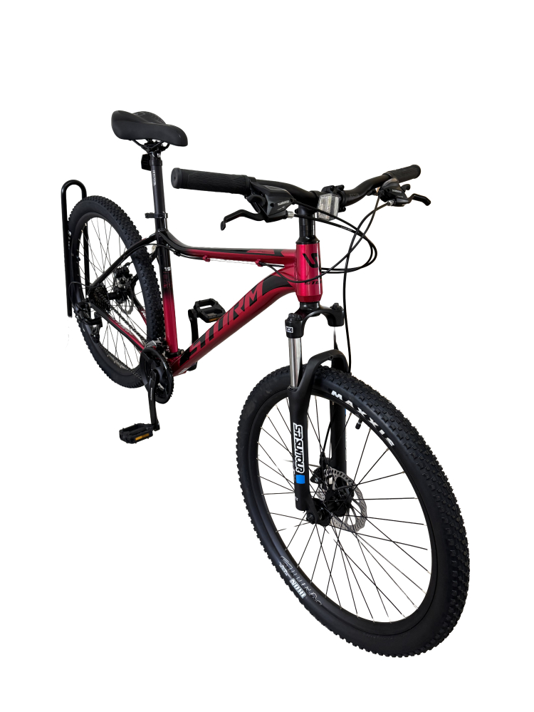 Bicicleta MTB Storm Shark Lady 1.0, 27.5 Inch, Cadru 19, 2D Frane pe Disc, Rosu/Negru [11]