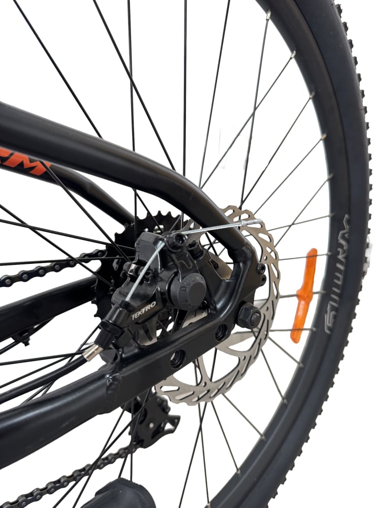 Bicicleta MTB Storm Shark Man 1.0, 27.5 Inch, Cadru 13, Frane pe Disc, Portocaliu/Negru [11]
