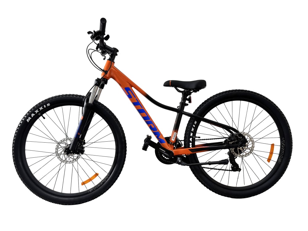Bicicleta MTB Storm Shark Man 1.0, 27.5 Inch, Cadru 13, Frane pe Disc, Portocaliu/Negru [10]