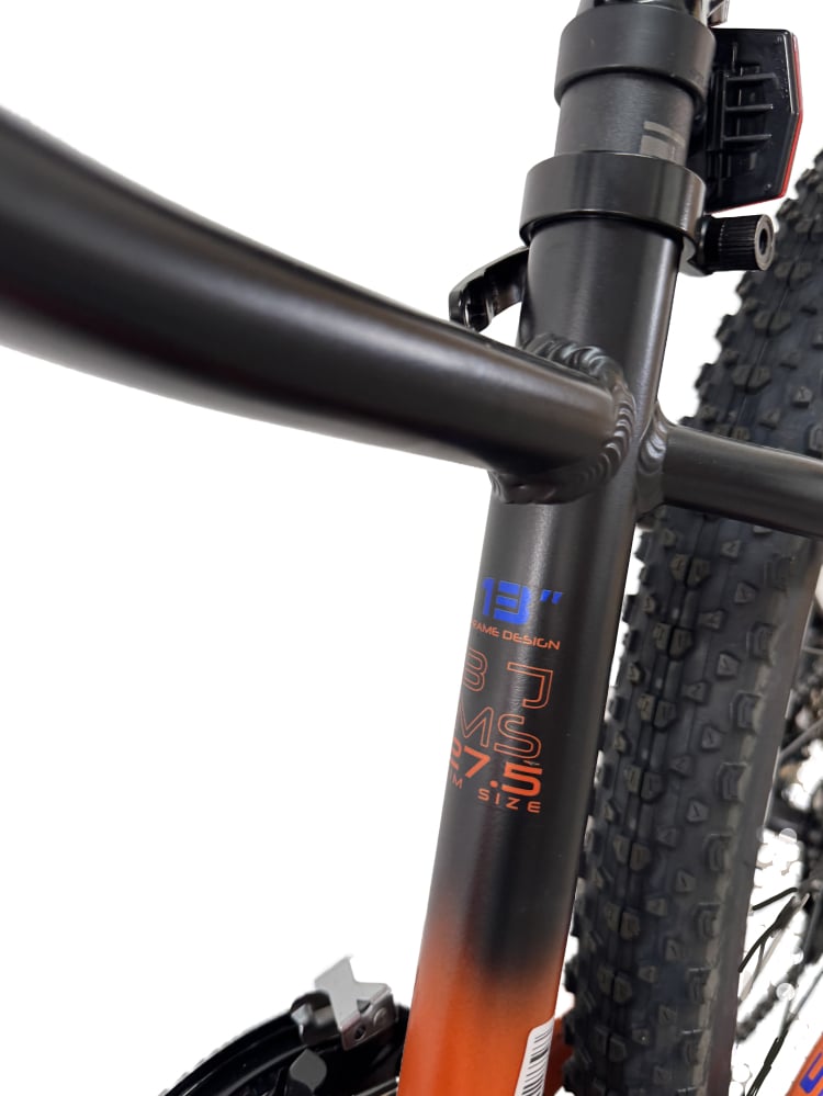 Bicicleta MTB Storm Shark Man 1.0, 27.5 Inch, Cadru 13, Frane pe Disc, Portocaliu/Negru [6]
