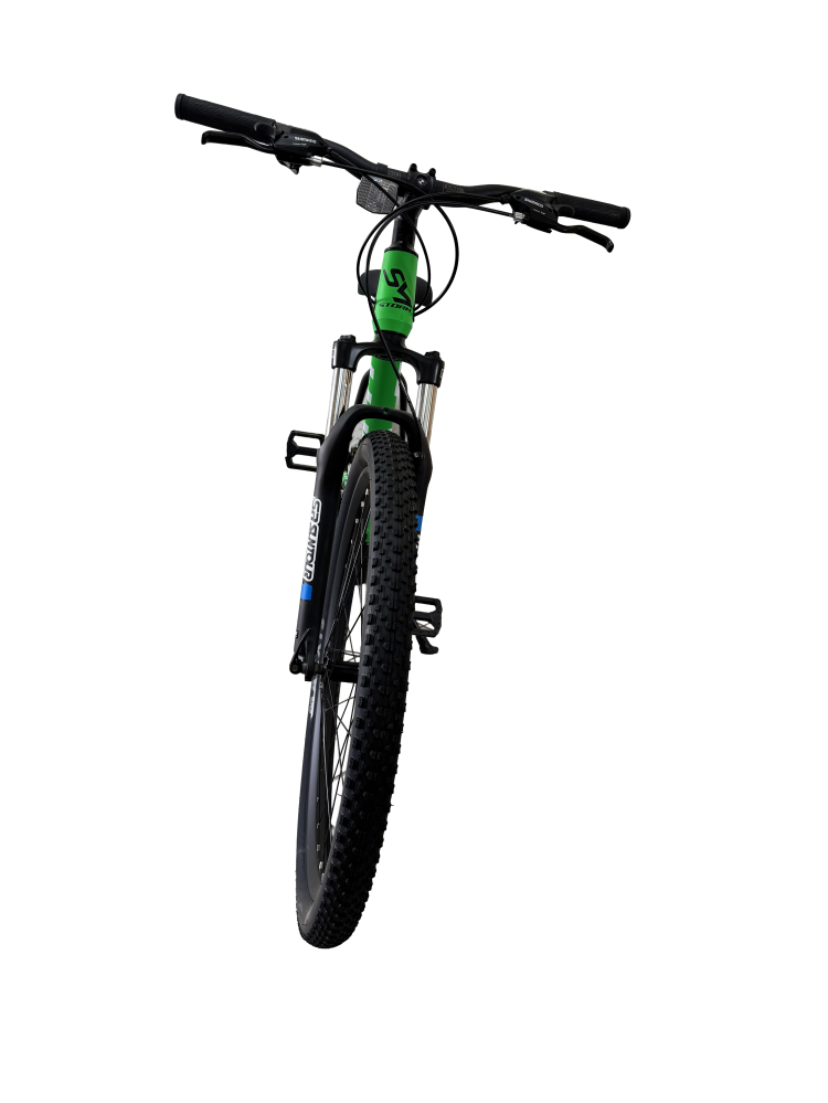 Bicicleta MTB Storm Shark Man 1.0, 27.5 Inch, Cadru 17, Frane pe Disc, Verde/Negru [4]