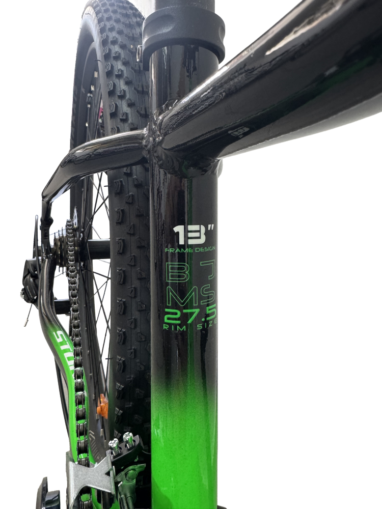 Bicicleta MTB Storm Shark Man 2.0, 27.5 Inch, Cadru 13,2D Frane Hidraulice, Verde/Negru [11]