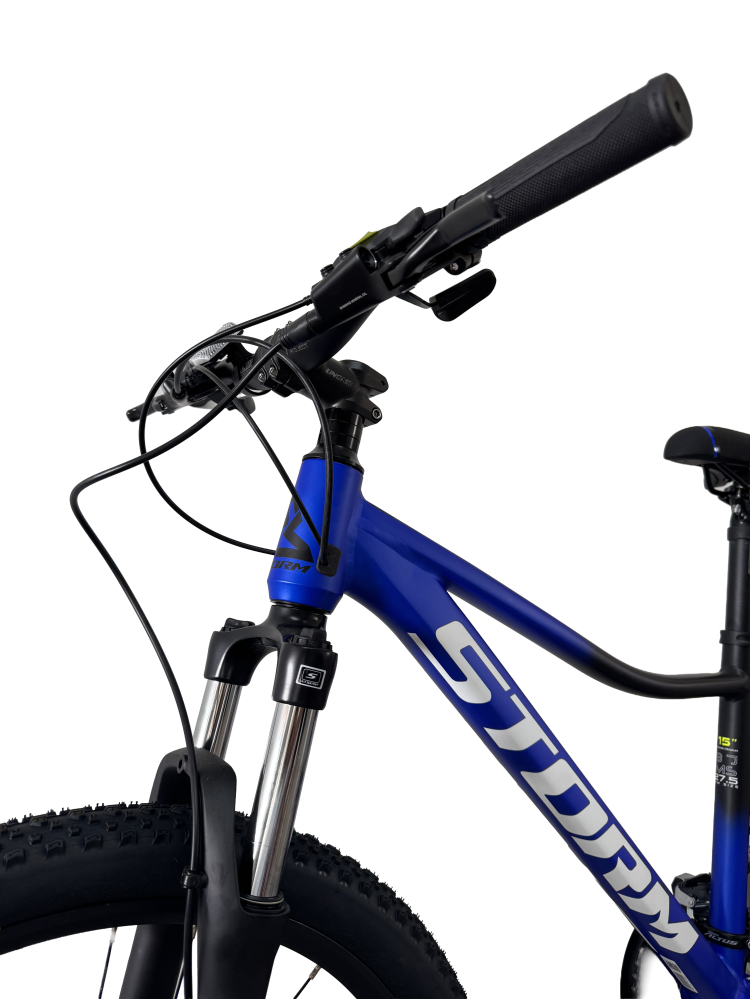 Bicicleta MTB Storm Shark Man 2.0, 27.5 Inch, Cadru 15,2D Frane Hidraulice, Albastru/Negru [4]
