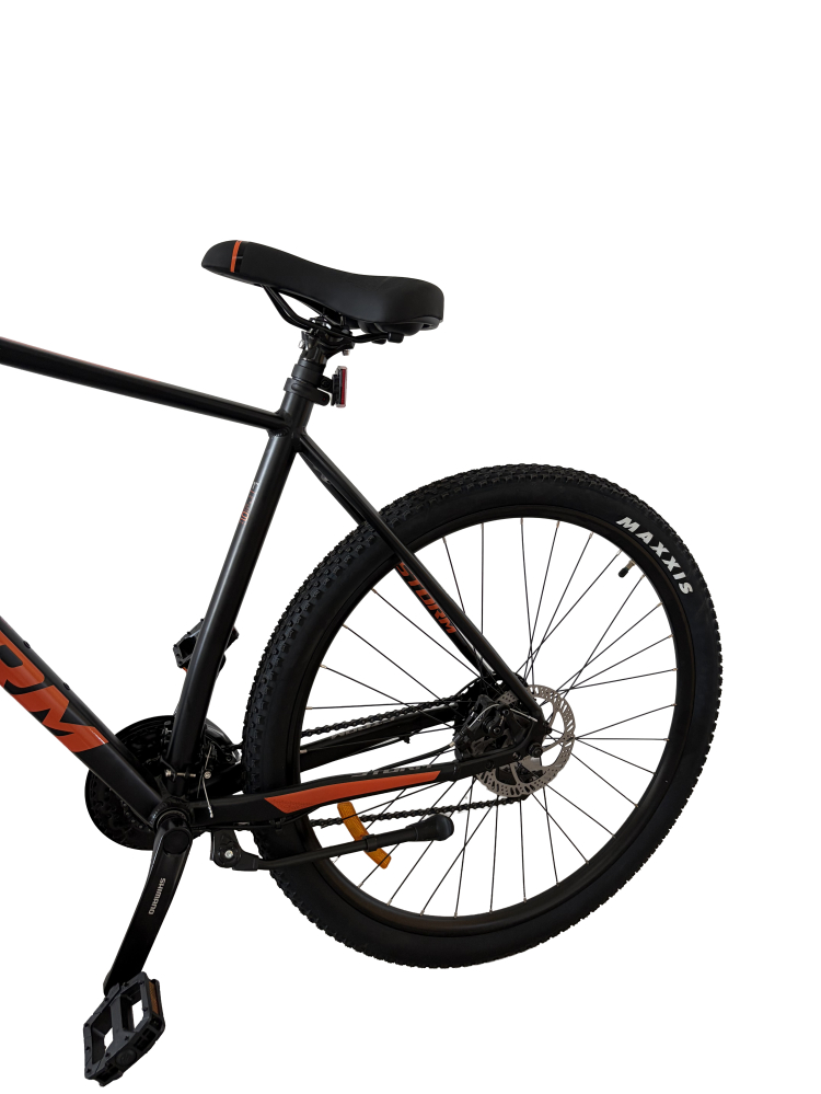 Bicicleta MTB Storm Shark Man 2.0, 29 Inch, Cadru 21, 2D Frane Hidraulice, Negru/Portocaliu [4]