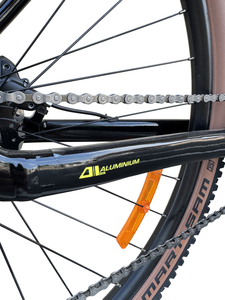 Bicicleta MTB Storm Trail Man 1.0, 29 Inch, Cadru 21, Frane Hidraulice, Negru/Galben [9]