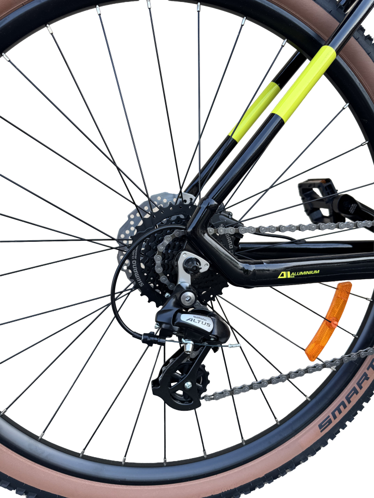 Bicicleta MTB Storm Trail Man 1.0, 29 Inch, Cadru 21, Frane Hidraulice, Negru/Galben [6]