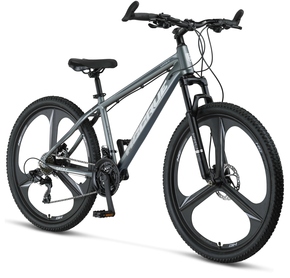 Bicicleta MTB Umit Accrue, cadru 18", gri/alb, roata 29", cadru aluminiu, frana disc hidraulic, 2026 [2]