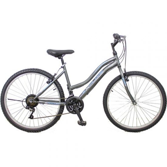 Bicicleta MTB UMIT Explorer Lady, culoare gri albastru, roata 24  , cadru din otel