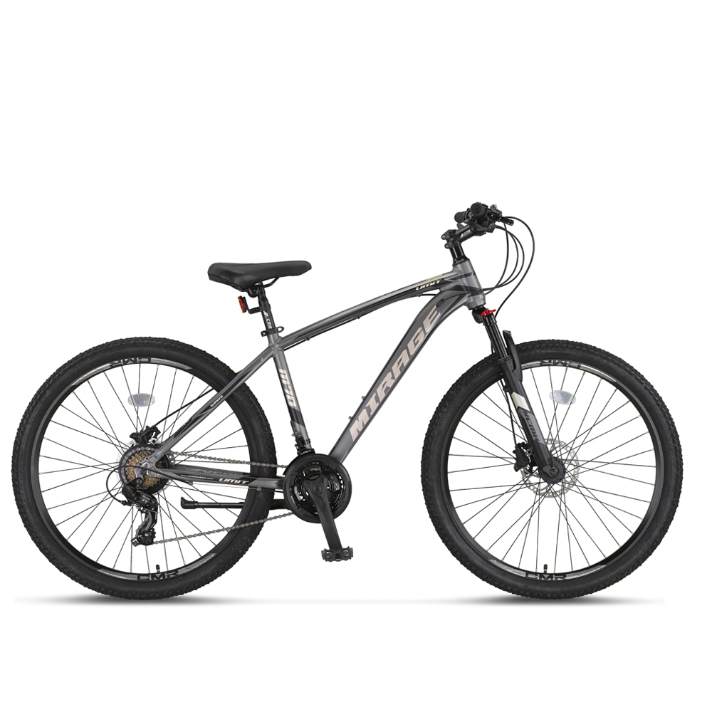 Bicicleta MTB Umit Mirage, 21 viteze, culoare gri, roata 27.5 , cadru din aluminiu 17 , frana disc hidraulic