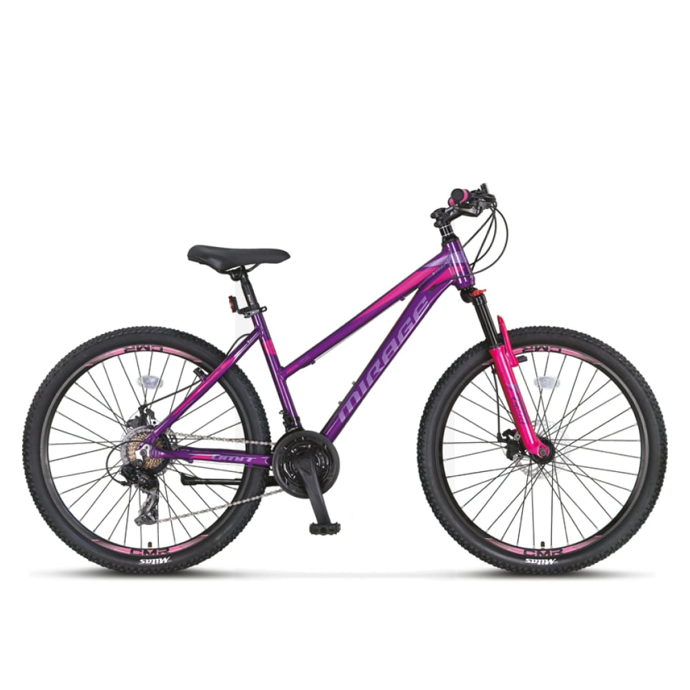 Bicicleta MTB Umit Mirage Lady 2D, 21 viteze, culoare mov, roata 26  , cadru din aluminiu, frana disc