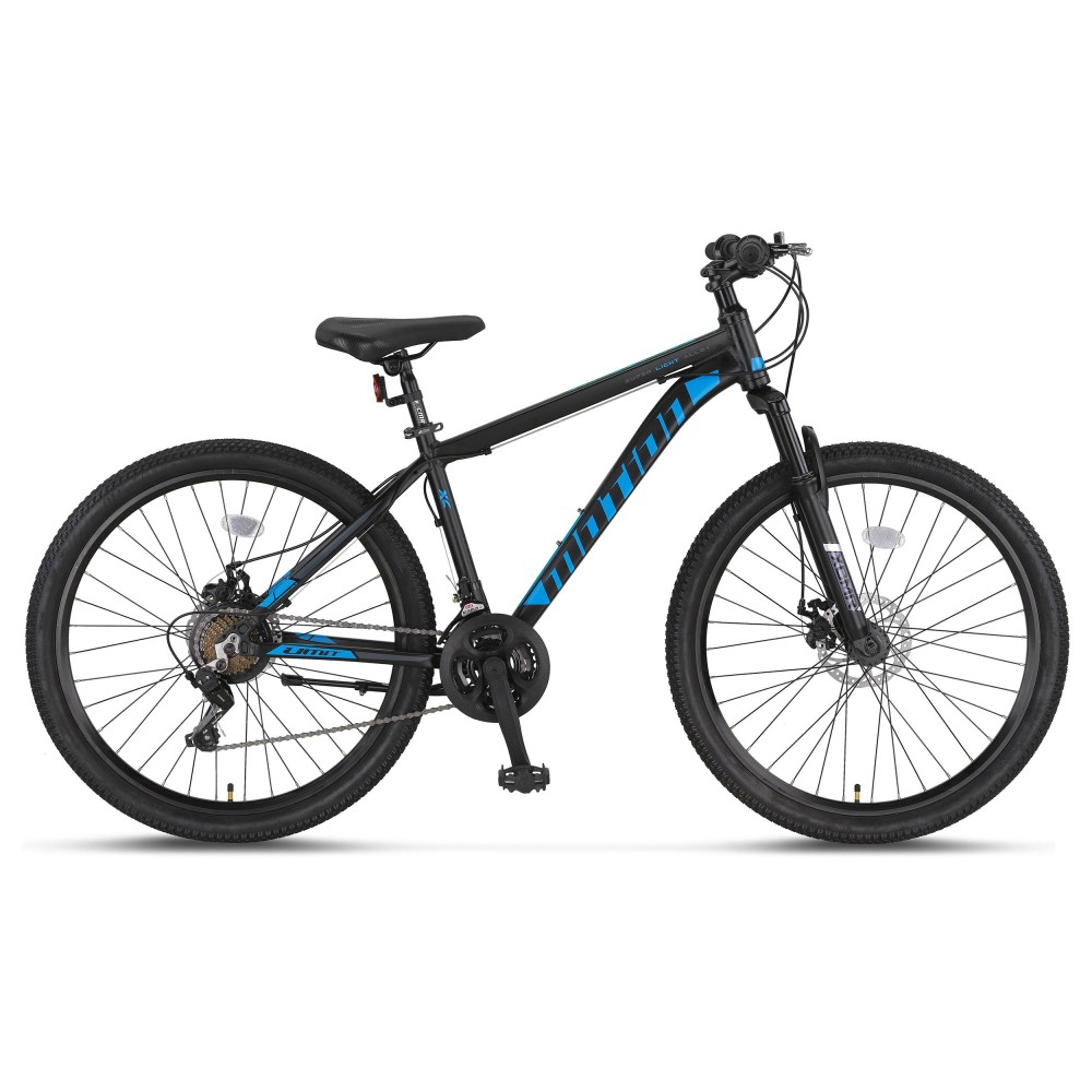 Bicicleta MTB Umit Motion 2D, cadru 18" din aluminiu, 21 viteze, roata 27.5", frana disc, culoare negru/albastru [2]