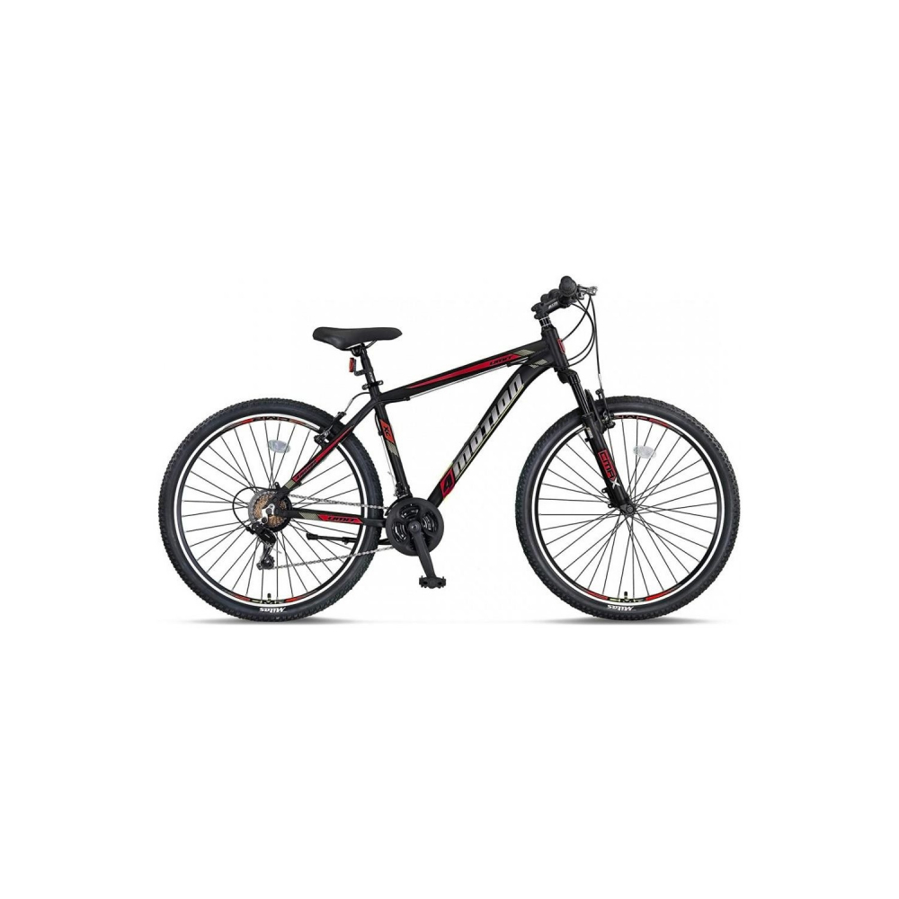 Bicicleta MTB Umit Motion, cadru 16 din aluminiu, 21 viteze, roata 26 , culoare negru rosu