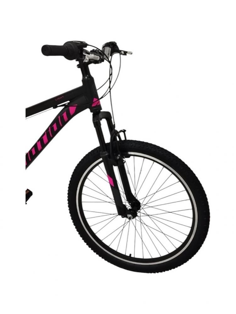 Bicicleta MTB Umit Motion Lady, cadru 16" din aluminiu, 21 viteze, roata 26", culoare negru/roz [2]
