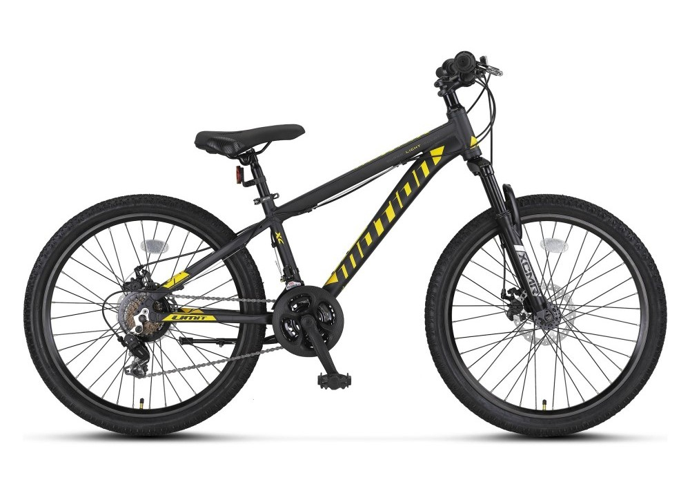 Bicicleta MTB Umit Motion 2D, cadru 18   din aluminiu, 21 viteze, roata 29  , frana disc, culoare negru galben