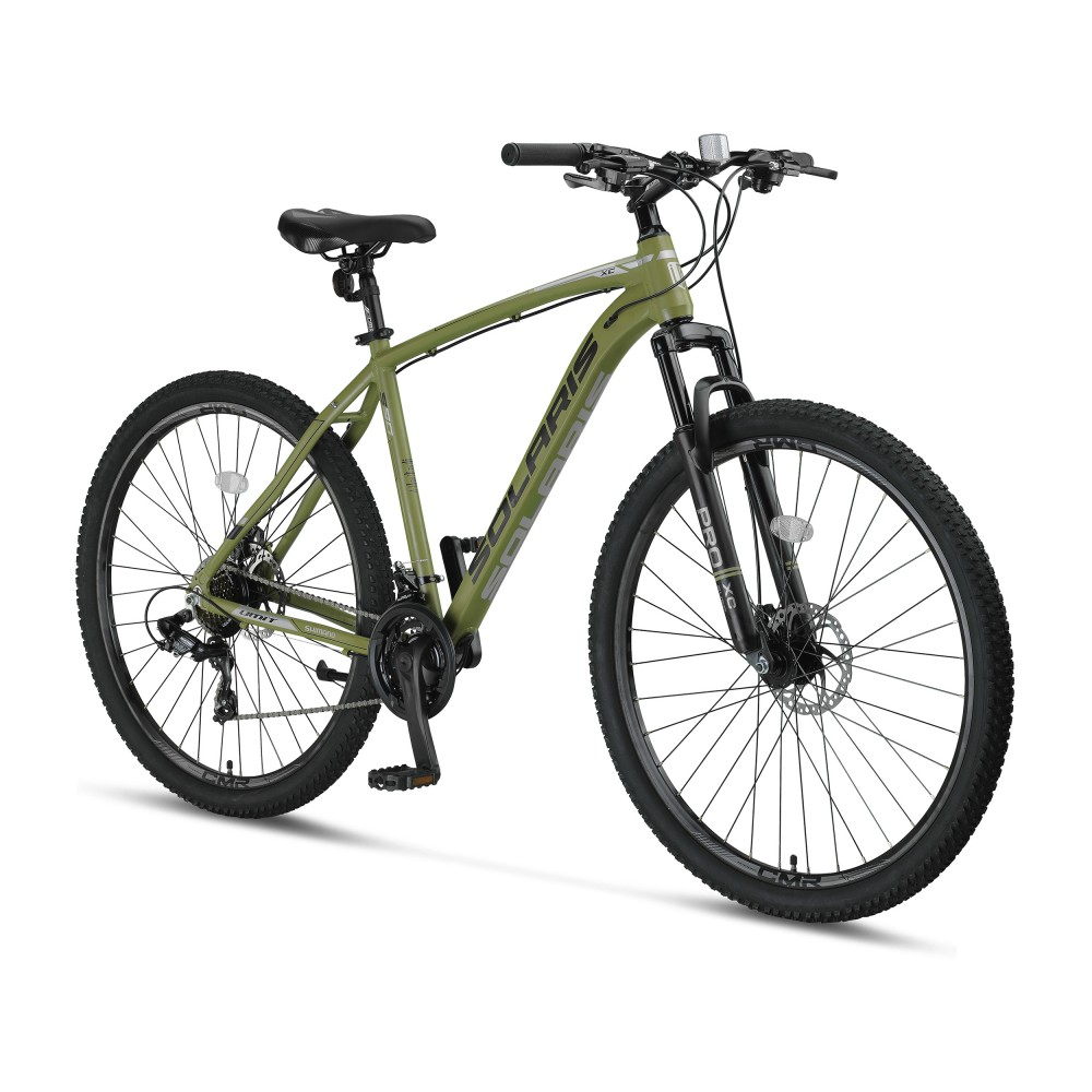 Bicicleta MTB Umit Solaris, 21 viteze, culoare kaki, roata 27.5", cadru din aluminiu 18", frana disc [2]