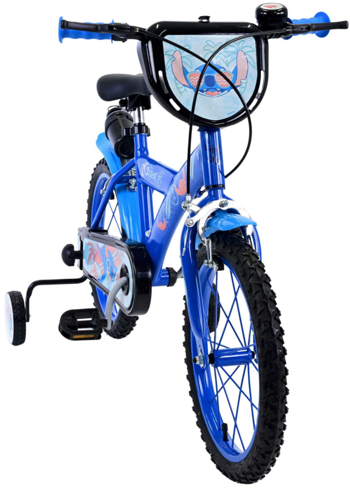 Bicicleta pentru baieti Disney Stitch, 16 inch, culoare albastru, frana de mana fata si spate [5]