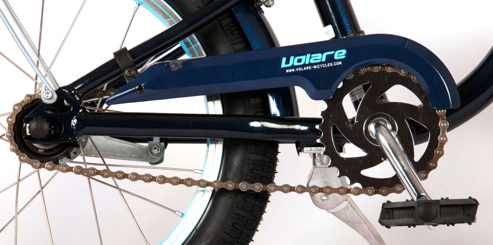 Bicicleta pentru baieti Volare Miracle Cruiser, 16 inch, culoare albastru mat/negru, frana de mana fata si contra [10]