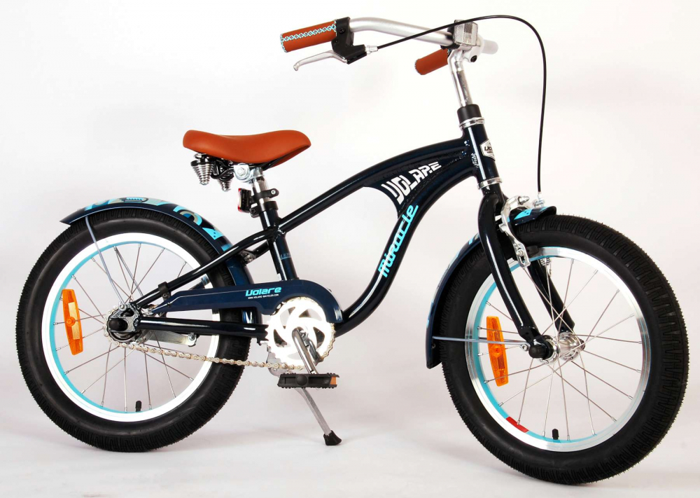Bicicleta pentru baieti Volare Miracle Cruiser, 16 inch, culoare albastru mat/negru, frana de mana fata si contra [14]