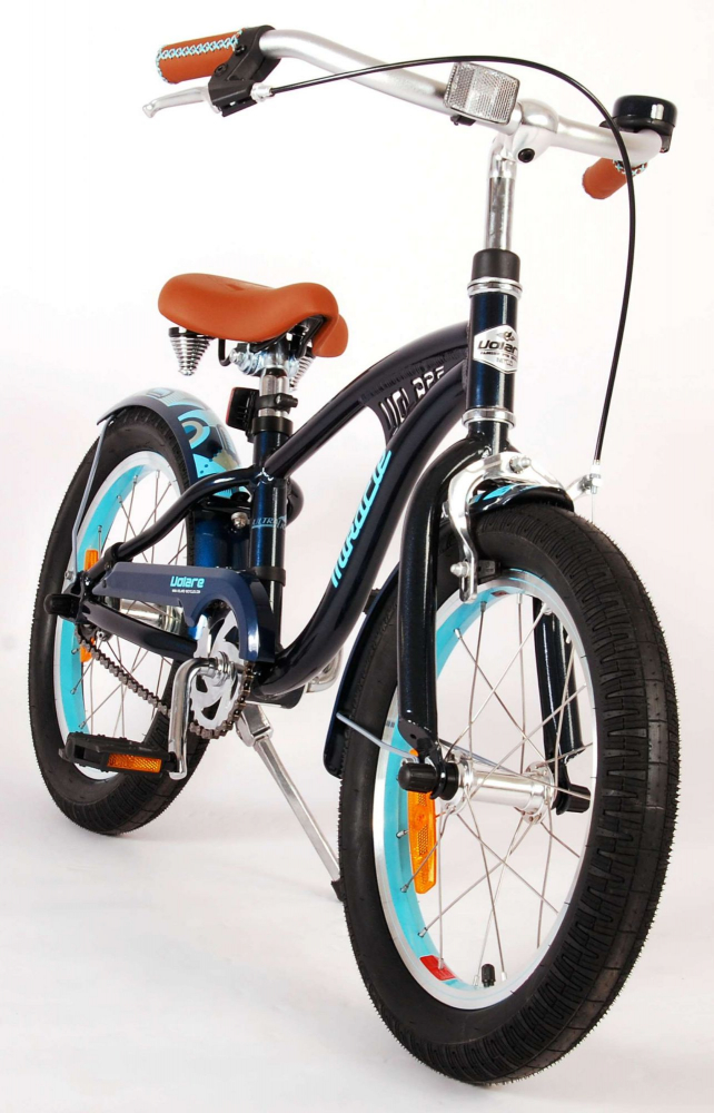 Bicicleta pentru baieti Volare Miracle Cruiser, 16 inch, culoare albastru mat/negru, frana de mana fata si contra [9]