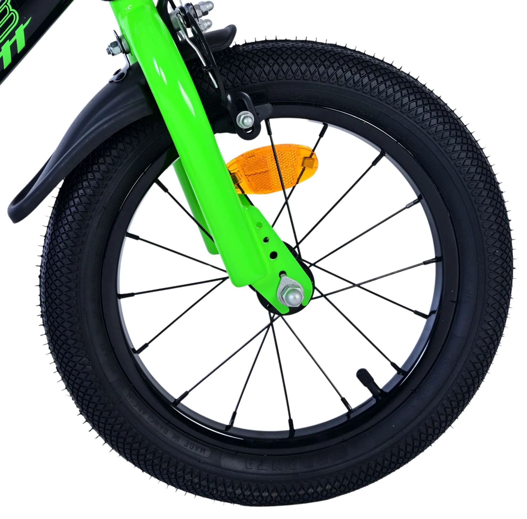 Bicicleta pentru baieti Volare Sportivo, 16 inch, culoare Negru/Verde, frana de mana fata - spate [9]