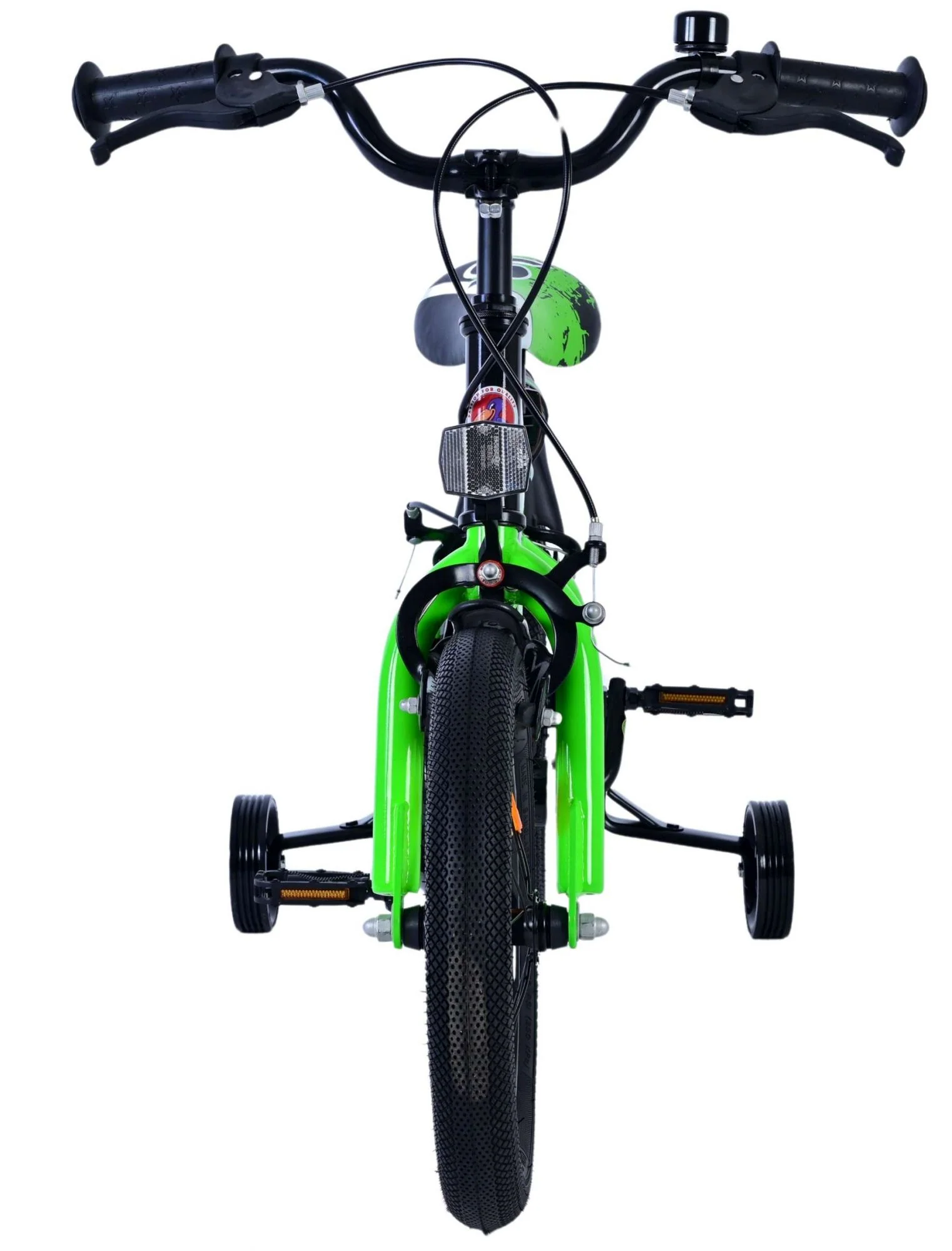 Bicicleta pentru baieti Volare Sportivo, 16 inch, culoare Negru/Verde, frana de mana fata - spate [6]