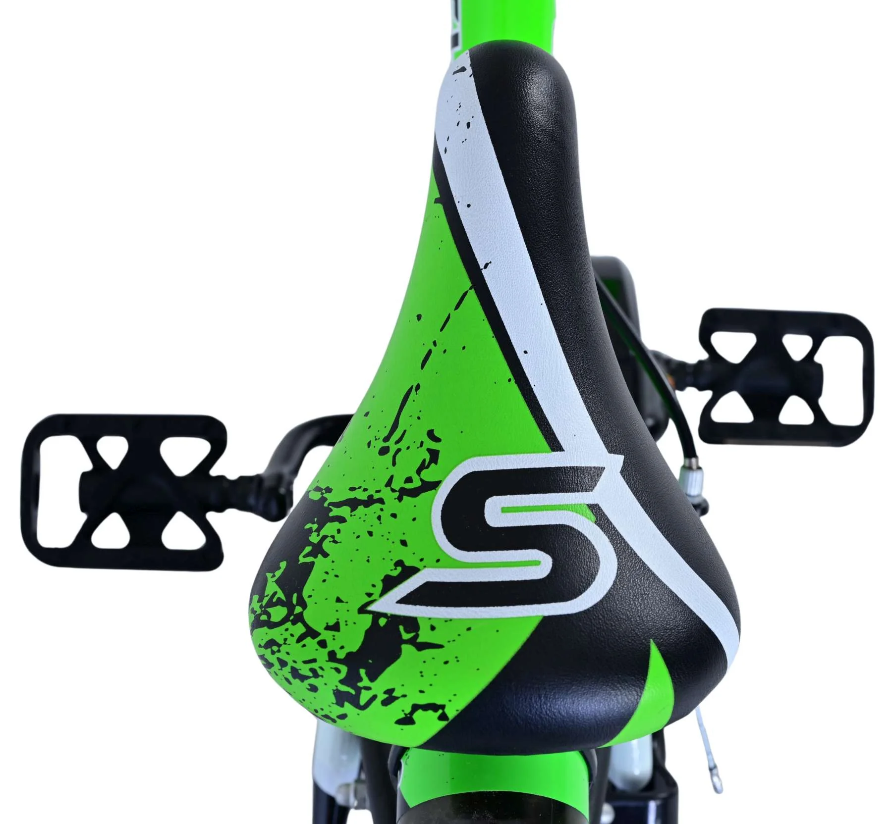 Bicicleta pentru baieti Volare Sportivo, 16 inch, culoare Negru/Verde, frana de mana fata - spate [8]