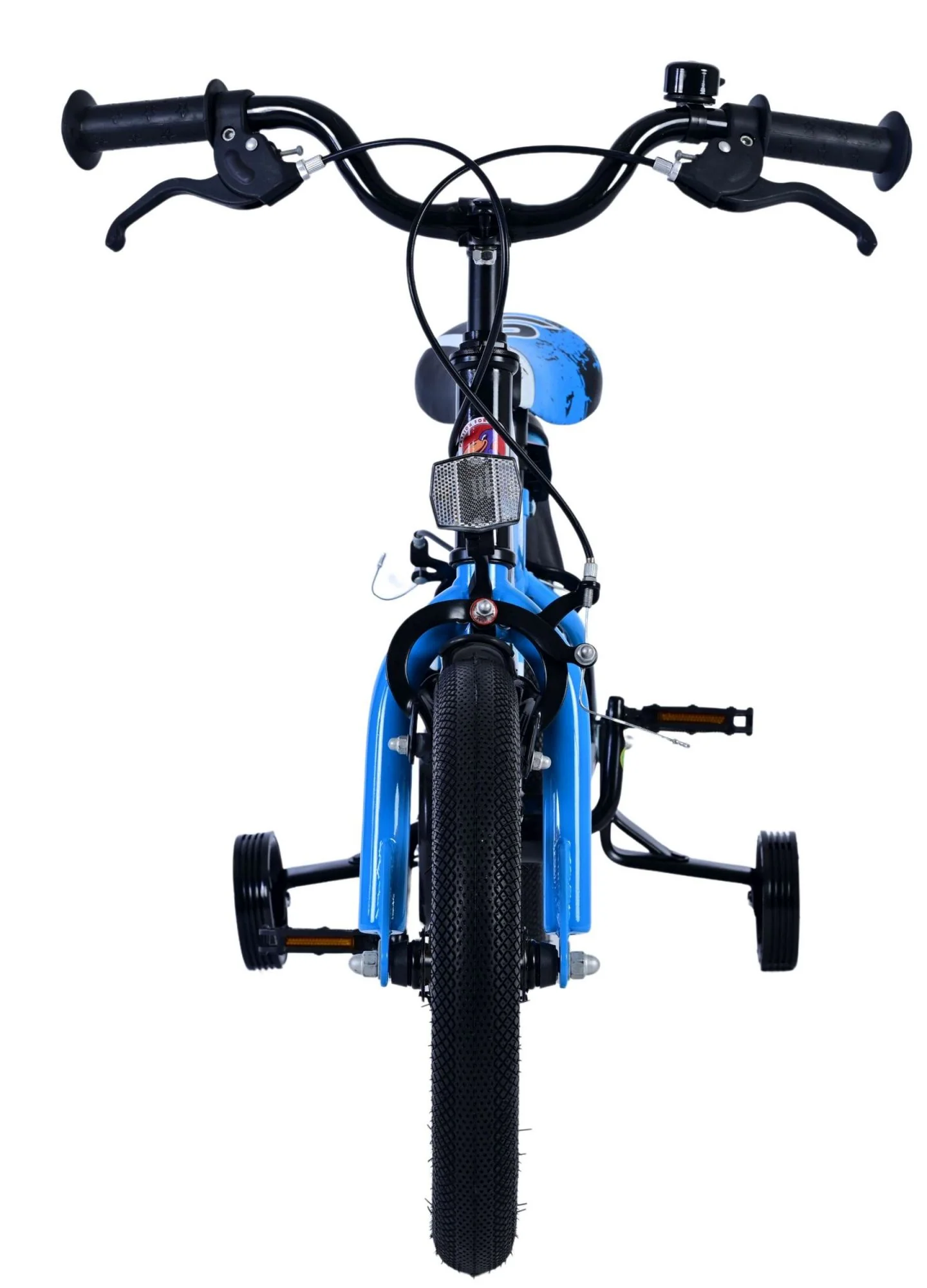 Bicicleta pentru baieti Volare Sportivo, 14 inch, culoare Negru/Albastru, frana de mana fata - spate [6]