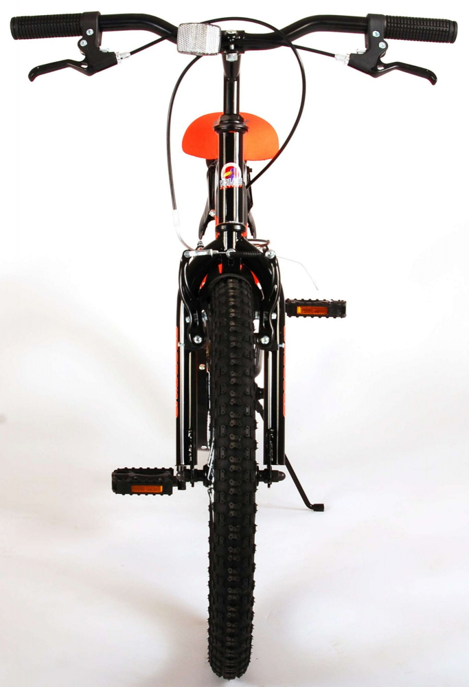 Bicicleta pentru baieti Volare Sportivo, 18 inch, culoare portocaliu neon / negru, frana de mana fata - spate [5]