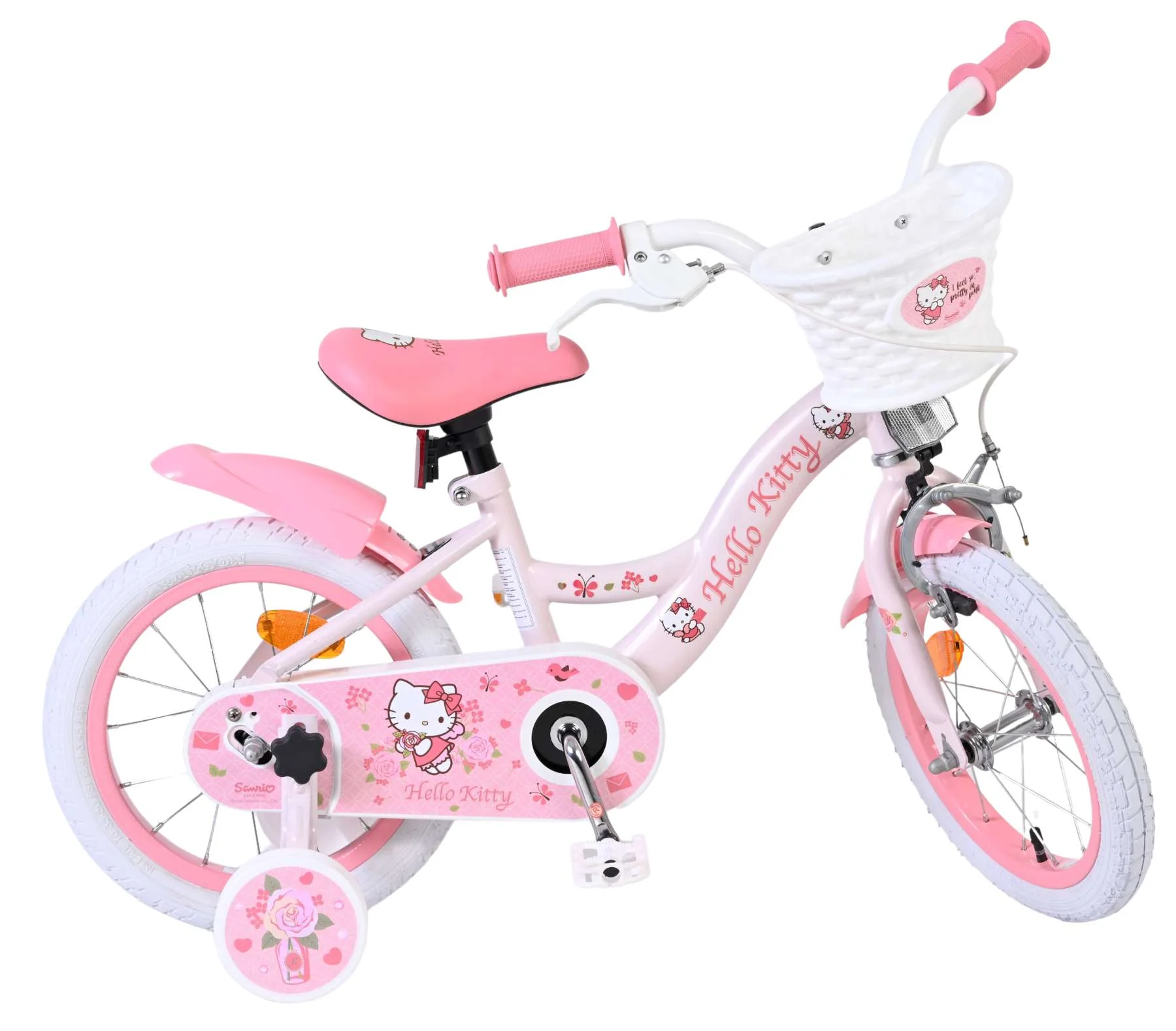 Bicicletă pentru copii Hello Kitty - Fete - 14 inch - Roz [10]