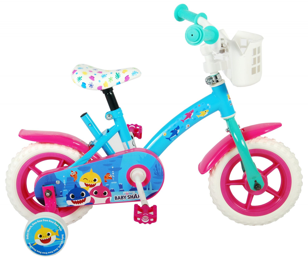 Bicicleta pentru copii Ocean, 10 inch, culoare albastru roz, fara frana