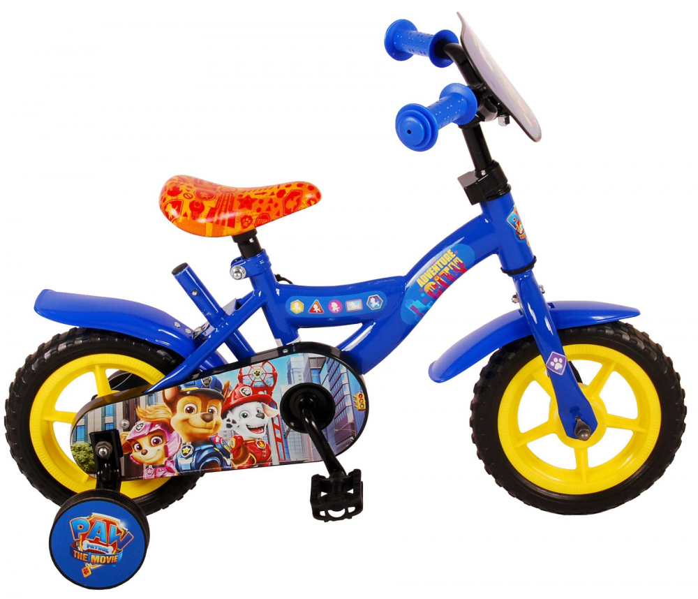 Bicicleta pentru copii Paw Patrol, 10 inch, culoare albastru, fara frana