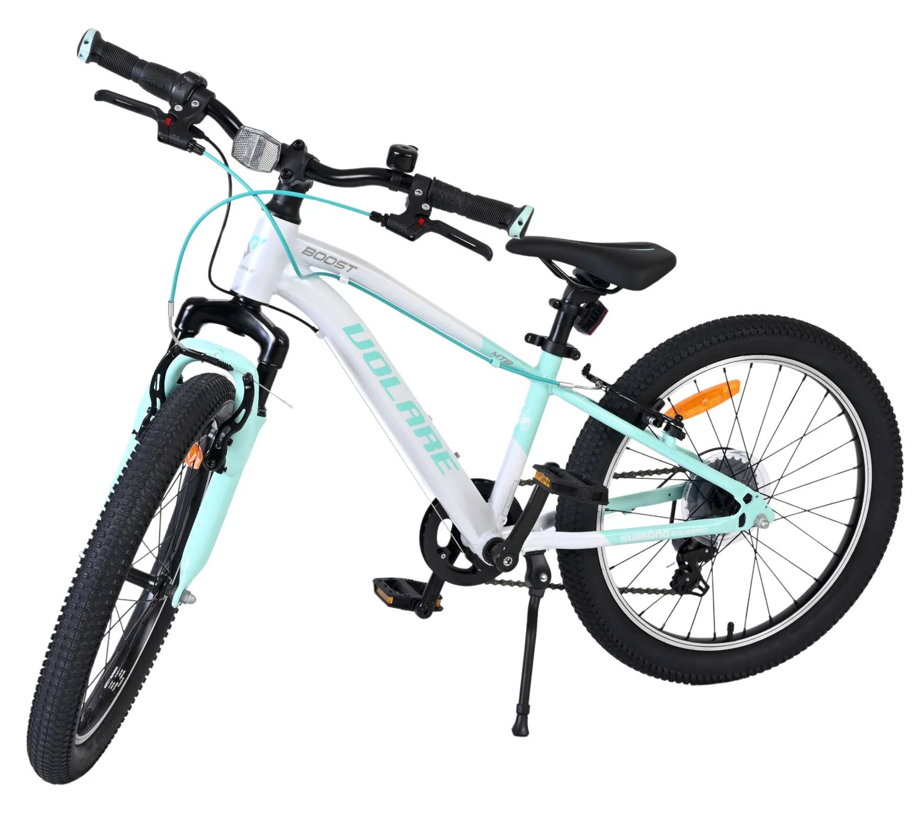 Bicicleta pentru copii Volare Boost - 20 inch - 7 viteze - Alb/Verde mentă [9]