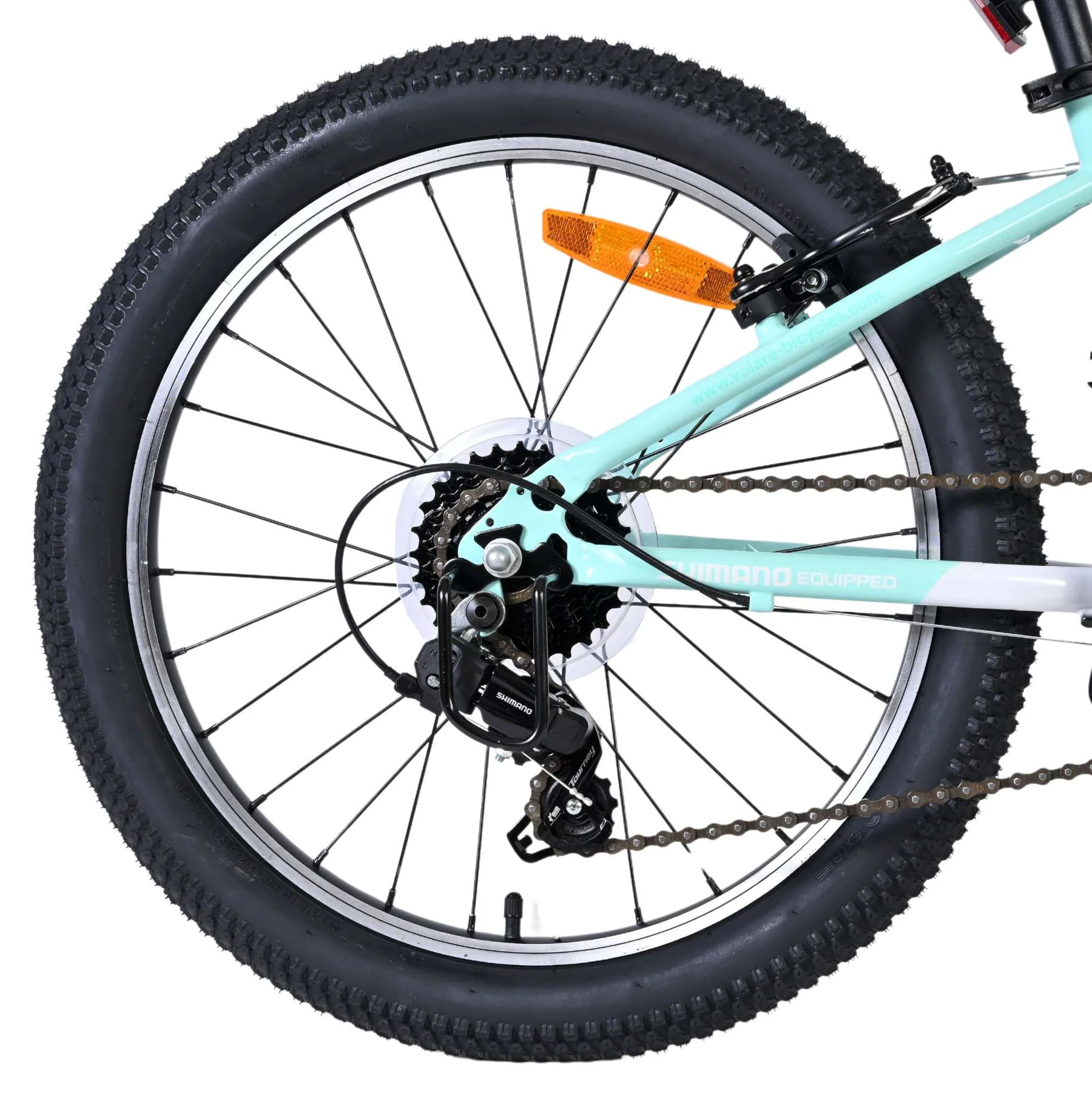 Bicicleta pentru copii Volare Boost - 20 inch - 7 viteze - Alb/Verde mentă [2]