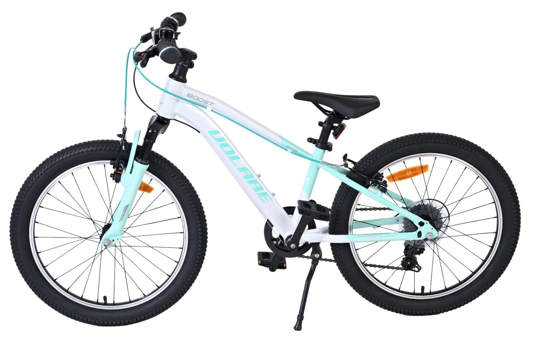 Bicicleta pentru copii Volare Boost - 20 inch - 7 viteze - Alb/Verde mentă [8]