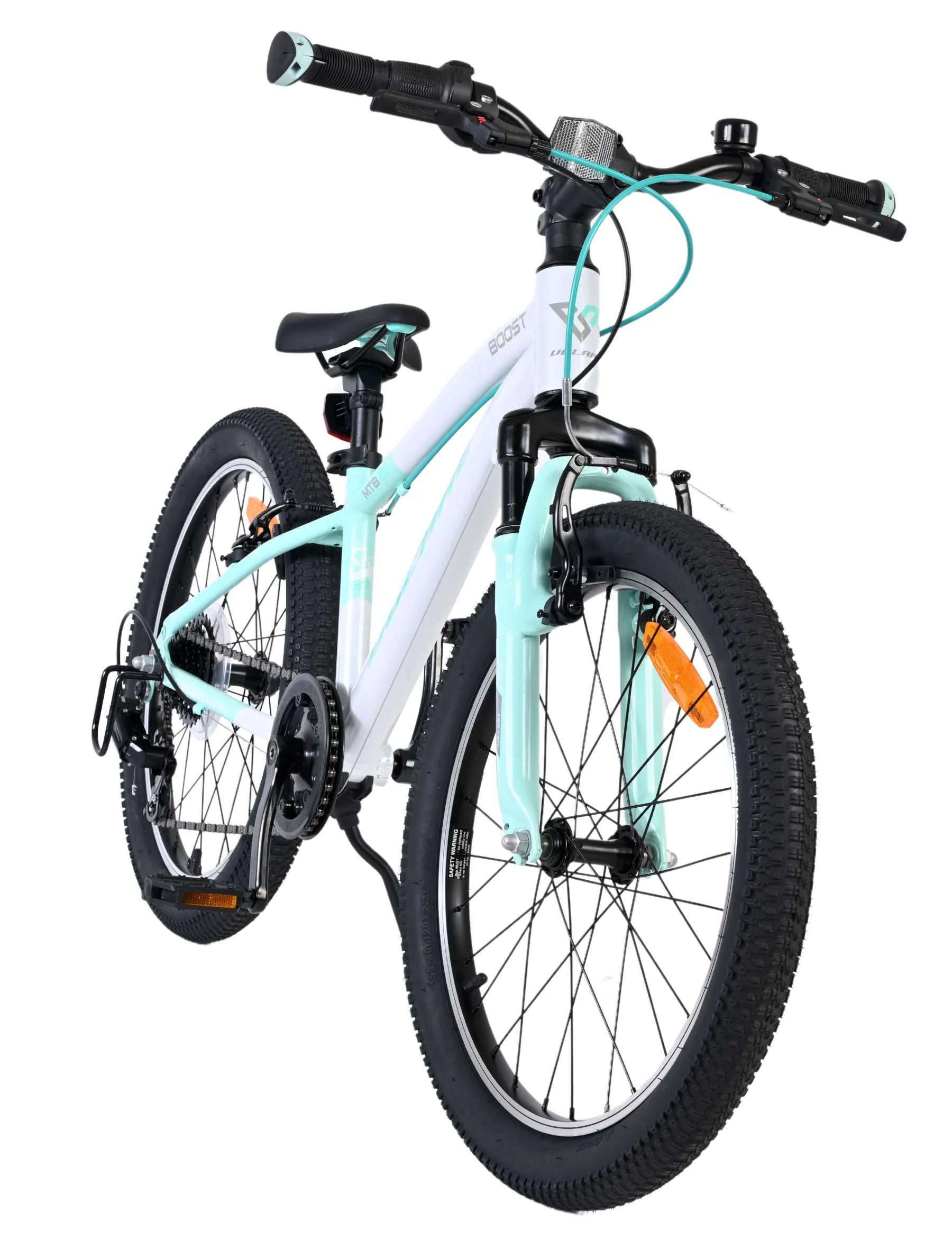 Bicicleta pentru copii Volare Boost - 20 inch - 7 viteze - Alb/Verde mentă [6]