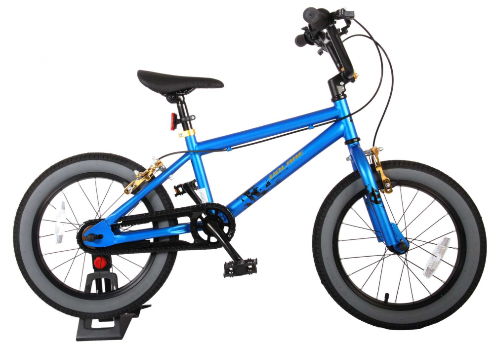 Bicicleta pentru copii Volare Cool Rider pentru baieti, 16 inch, culoare albastru, frana de mana fata - spate